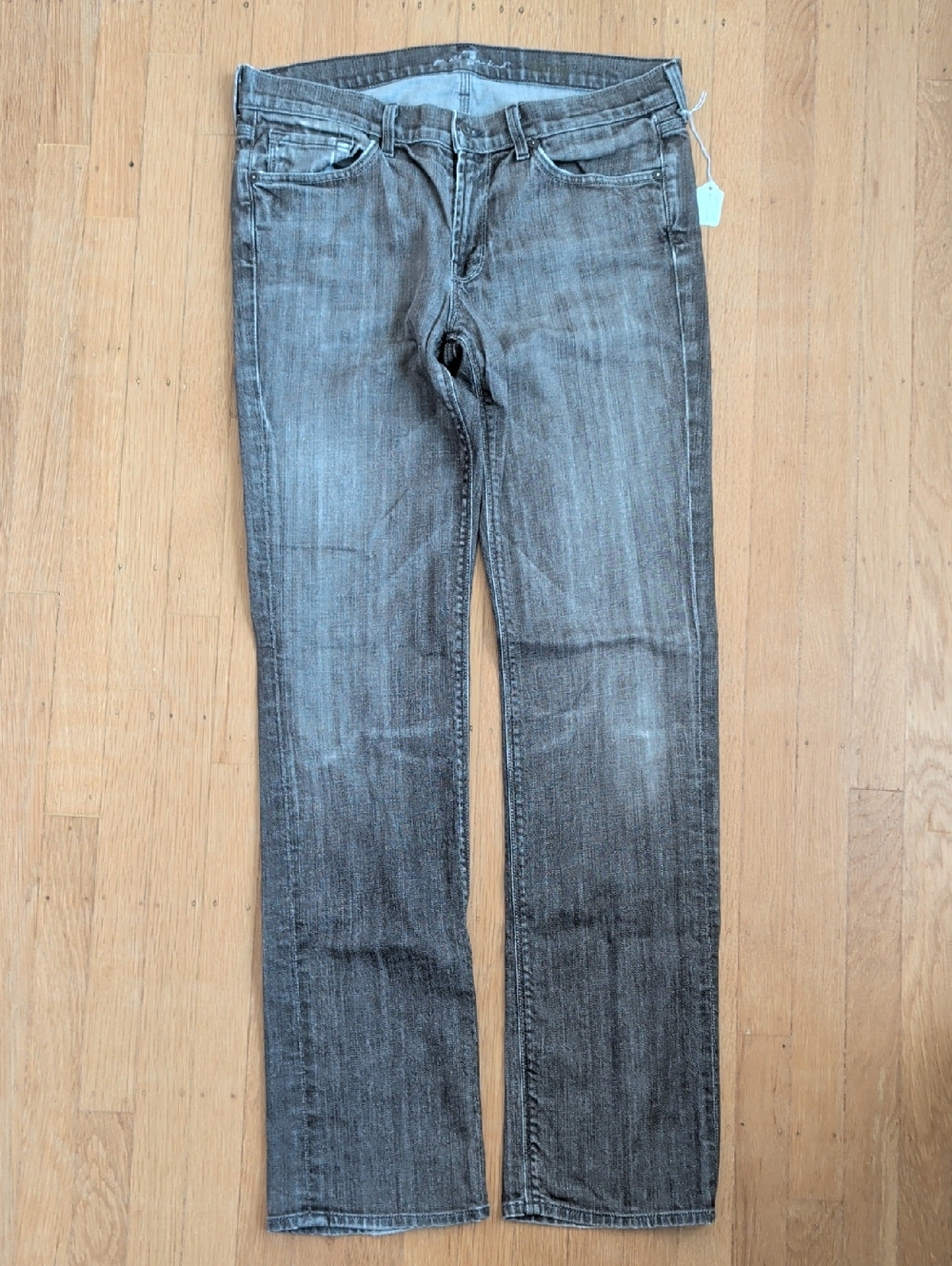 7 For All Mankind Washed Brown Denim Jeans